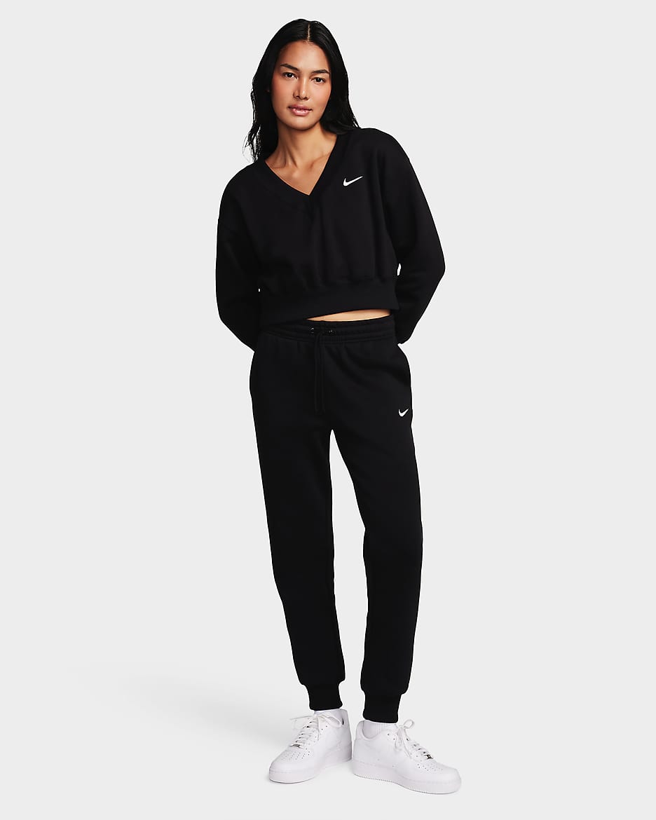 Pantalon de survetement taille mi haute Nike Sportswear Phoenix Fleece pour femme